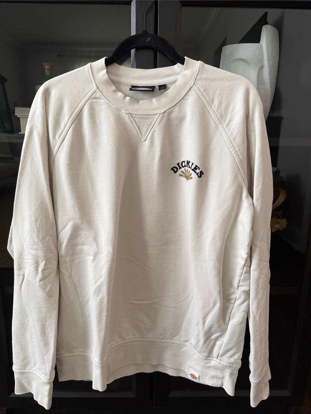 Dickies Men's Fort Lewis Ecru Cream Crewneck Sweatshirt